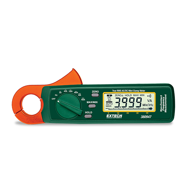 Extech 380947 True RMS AC/DC Mini Clamp Meter
