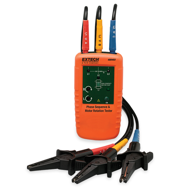 Extech 480403 Motor Rotation and 3-Phase Tester