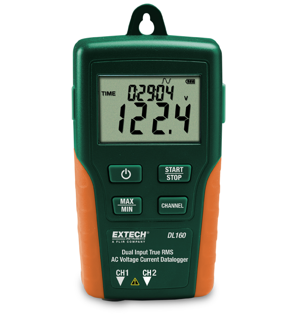 Extech DL160 Dual Input True RMS AC Voltage/Current Datalogger