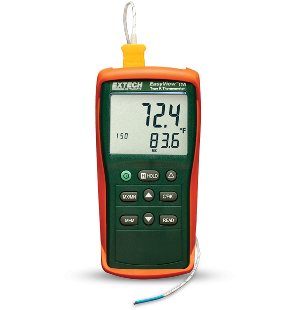 Extech EA11A EasyView™ Type K Single Input Thermometer