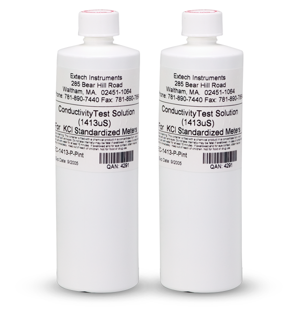 Extech EC-1413-P 1413 µS Conductivity Standard (2 Bottles)