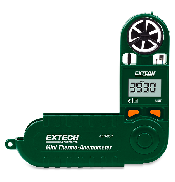 Extech 45168CP Mini Thermo-Anemometer with Built-in Compass