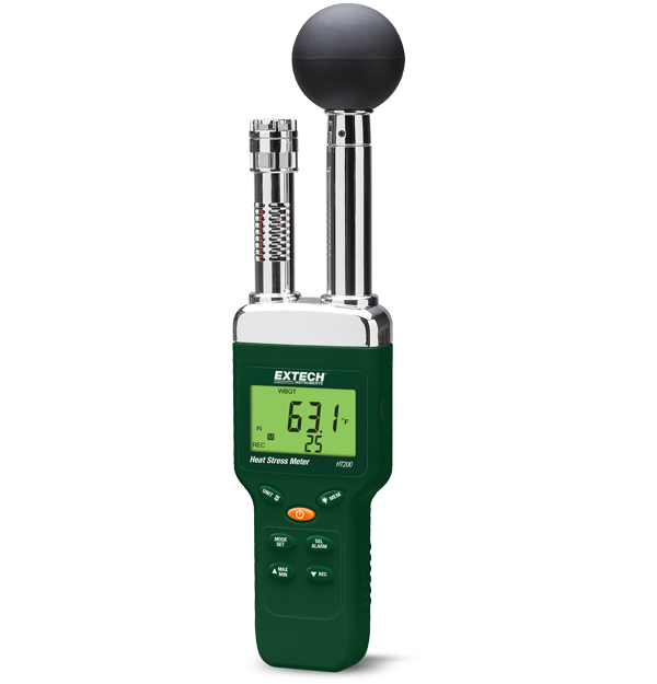 Extech HT200 Heat Stress WBGT (Wet Bulb Globe Temperature) Meter