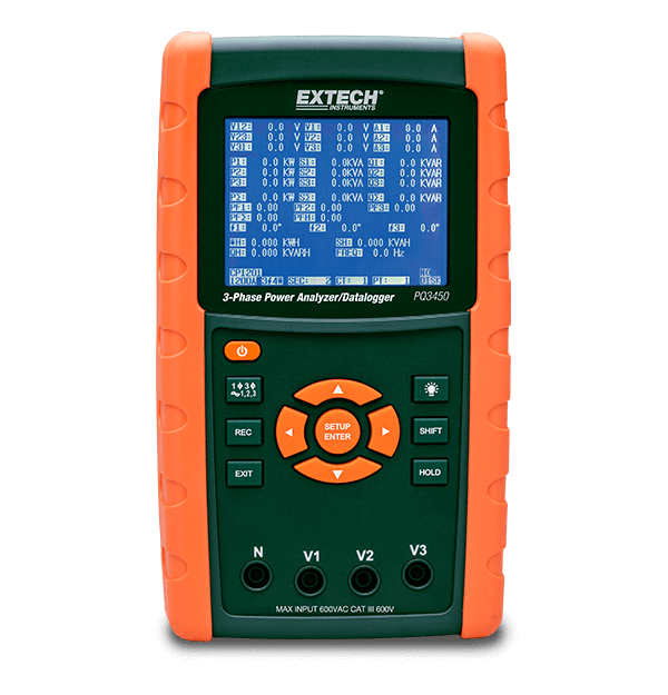 Extech PQ3450 3-Phase Power Analyzer/Datalogger