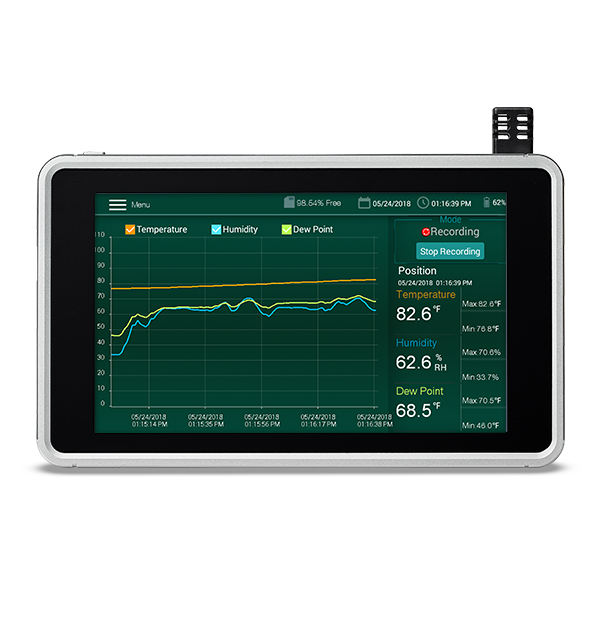 Extech RH550 Humidity/Temperature Chart Recorder with Touch Screen