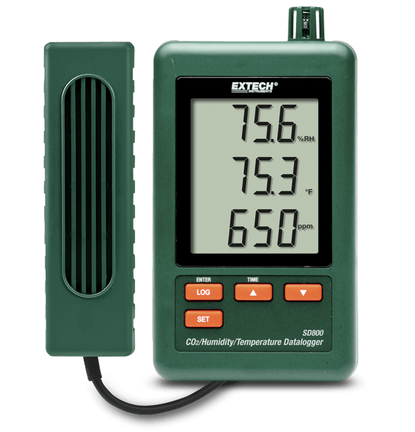 Air Quality Meter SD800 CO2, Humidity and Temperature Datalogger